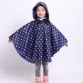 thumbnail image 2 of MIASHUI Poncho de Pluie pour Enfants Réutilisable Imperméable pour Tout-Petits, Veste de Pluie, Bleu Foncé, 3-5 Ans, 2 of 5
