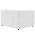 thumbnail image 4 of Modway Mingle Canapé Sectionnel 4 Pcs en Cuir Végétalien, Blanc, 4 of 11