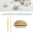 thumbnail image 3 of Weaving Loom Comb Set, Professional Wooden Loom Comb, Big Eye Needle, 4mm Crochet Needle, Easy to Use, Ideal Gift, 3 of 7