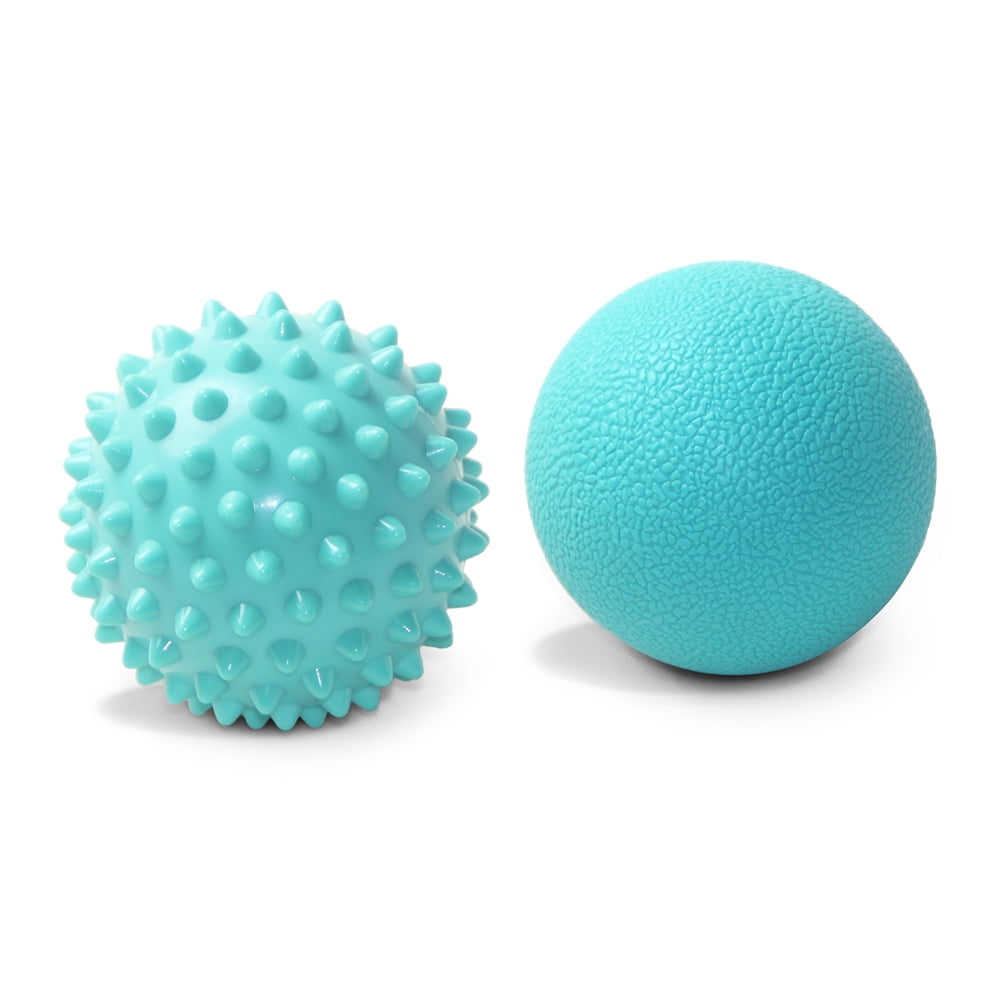 Massage Ball Set with Spiky Ball Lacrosse Ball for Plantar Fasciitis Muscle Pain