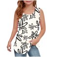 thumbnail image 1 of RXIRUCGD 2025 Vêtements d'Été pour Enfants Filles Décontracté Sans Manches Col Rond Imprimé, 1 of 5