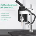 thumbnail image 3 of Small DC Speed Regulating Electric Drill Drilling Machine Home Drilling Machine  Electric Drilling Table for Drilling in Wood, Acrylic, Pvc, Aluminum, Iron, Steel, 3 of 7