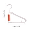 thumbnail image 3 of Everyday Low Price! Foldable Plastic Storage Hanger, Space-Saving Folding Clothes Hanger, Home Storage Rack for Organizing Clothes, Garment Hanging Organizer, 3 of 4