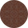 thumbnail image 1 of Ahgly Tapis d'Intérieur Lavable en Machine Carré Transitionnel Rouge Bordeaux, 3 Pieds Carré, 1 of 7