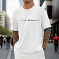 thumbnail image 2 of Puawkoer T-Shirt Surdimensionné Grand Fils T-Shirts pour Hommes T-Shirt pour Hommes T-Shirt d'Été pour Hommes Échange T-Shirt pour Hommes T-Shirts en Coton pour Hommes Col Rond Manches Courtes T-Shirt en Résille T-Shirts T-Shirt avec, 2 of 4