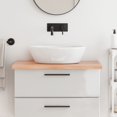 thumbnail image 1 of vidaXL Bathroom Countertop Light Brown 80x60x(2-4) cm Treated Solid Wood, 1 of 5