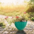 thumbnail image 5 of 3.94 Inch Small Flower Pots Plastic Planters - 3D Textured Outdoor Indoor Garden Pots with Drain Holes - Weather-Resistant Lightweight Plant Containers for Porch Patio Deck Windowsill Decor, 5 of 5
