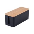 thumbnail image 2 of Decodeary Desk Box Organizer Cable Desk Storage Tough Clutters Box For Tough Cables Black L, 2 of 6