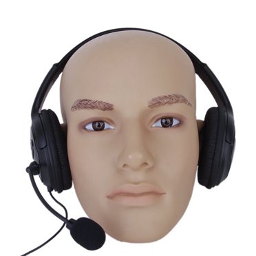 WHAMVOX 1Pcs Pu Stereo Headphones with Flexible Microphone for Car DVD and Gaming