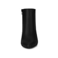 thumbnail image 2 of BLISSFUL STEP Women's Pointed Toe Zipper Stiletto Heels Ankle Boots Black 9, 2 of 8