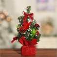 thumbnail image 4 of Red Festive Small Christmas Tree For Home And Office Decorations Easy To Display And Store Dimensions 5.91 X 5.91 X 7.87 Inches Weight 0.13 Lb 1Pc, 4 of 7