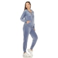 thumbnail image 2 of White Mark Women's 2 Piece Velour Tracksuit Set, 2 of 6