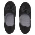 thumbnail image 1 of Pantoufle Noire en Coton 1 Ensemble 9.6x3x0.4in, 1 of 8