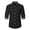 Black, variant on Meichang Mens Cotton T-Shirt 2024 Long Sleeve Lapel Collar Work Tshirt Slim Fit Botton Down Shirt Classic Solid Business Dress Shirt