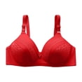 thumbnail image 2 of AherBiu Wireless Bras for Women Plus Size Comfort Soft Full Coverage High Support Push up Bralette Solid Color Bras, 2 of 8