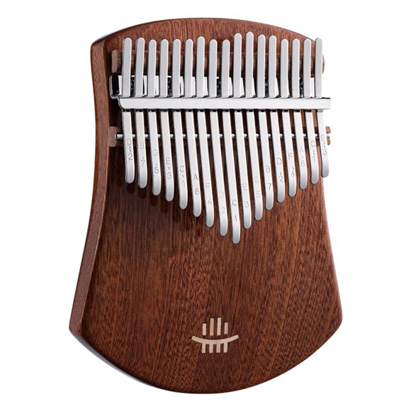 hluru Piano à Doigt et Pouce à 17 Touches Instrument de Musique Portable en Bois Massif
