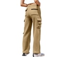 thumbnail image 3 of Timegard Womens Sweatpants Cargo Pants Elastic Waist Straight Leg Fall Casual Loose Workout Trousers, 3 of 6