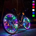 thumbnail image 1 of OUSITAID 2 Tire Pack Color Changing Bike Wheel Lights  7 Colors in One Waterproof Bicycle LED Lights, 1 of 7