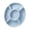 #-【Bleu clair】| Plateau à goûter compartimenté, variant on Boîte à Bonbons à Cinq Compartiments - Plateau à Apéritifs pour Fruits Secs et Friandises, Plateau de Service Polyvalent pour Les, Orange, JKODE