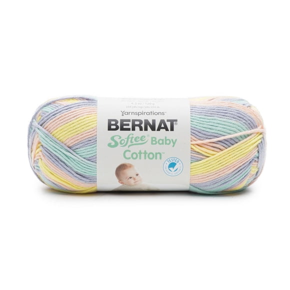 Bernat® Softee® Baby Cotton™ Yarn, Cotton-Acrylic #3 DK, 4.25oz/120g, 254 Yards