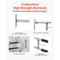 thumbnail image 3 of VEVOR Folding Toilet Safety Rail 30 In 300 Lbs Capacity Transfer Bar with Paper Holder, 3 of 9