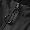 thumbnail image 4 of Yusimy Men's Solid Color Block Zip-Up Hooded Sweatshirt Jacket Urban Casual Street Style, 4 of 8