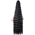 thumbnail image 1 of TFixol 30-Inch High-Temperature Fiber Crochet Hair Extensions for Women - Natural Look, Easy Care, Versatile Styling (1B#), 1 of 6