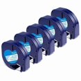 thumbnail image 1 of 5-Pack Label Maker Tape for DYMO LetraTag Refill Plastic 91331, Compatible Label Tape Black on White, 1 of 5