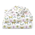 thumbnail image 1 of Mainstays Kids Microfiber Bed Sheet Set, Full, Butterfly, 4 Pieces, 1 of 8