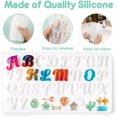 thumbnail image 3 of Mocoosy 182Pcs Reversed Silicone Alphabet Resin Molds Kit, Fancy Letter & Ornament Molds Epoxy Resin Casting Molds Resin Keychain Making Set with 1 Hand Drill 2 Drill Bits 30 Key Rings 100 Screw Pins, 3 of 8