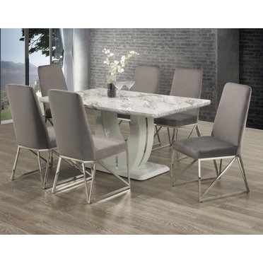 Brooklyn 7-Piece Dining Set, Grey