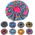 thumbnail image 3 of Cap Large Sleep Hat Women African Floral Print  Cap Double Layer Wide Band Sleep Makeup Bonnet, 3 of 6