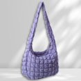thumbnail image 1 of Large Capacity Hobo Bag Solid Color Quilted Satchel Bags for Women Birthday Gift, 1 of 9