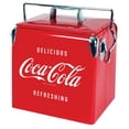 thumbnail image 1 of Coca-Cola Retro Ice Chest Cooler with Bottle Opener 13L (14 qt), Red and Silver, 1 of 10