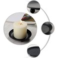 thumbnail image 3 of Iron Candle Plate Decorative Candle Holder Metal Candle Stand Scented Candle Tray, 3 of 7