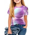 thumbnail image 2 of Jamicy T-Shirts Amusants pour Filles Cadeau pour Enfants Garçons Filles T-Shirts Graphiques 3d Cool Col Rond T-Shirt Unisexe Manches Courtes Hauts Tees, 2 of 8