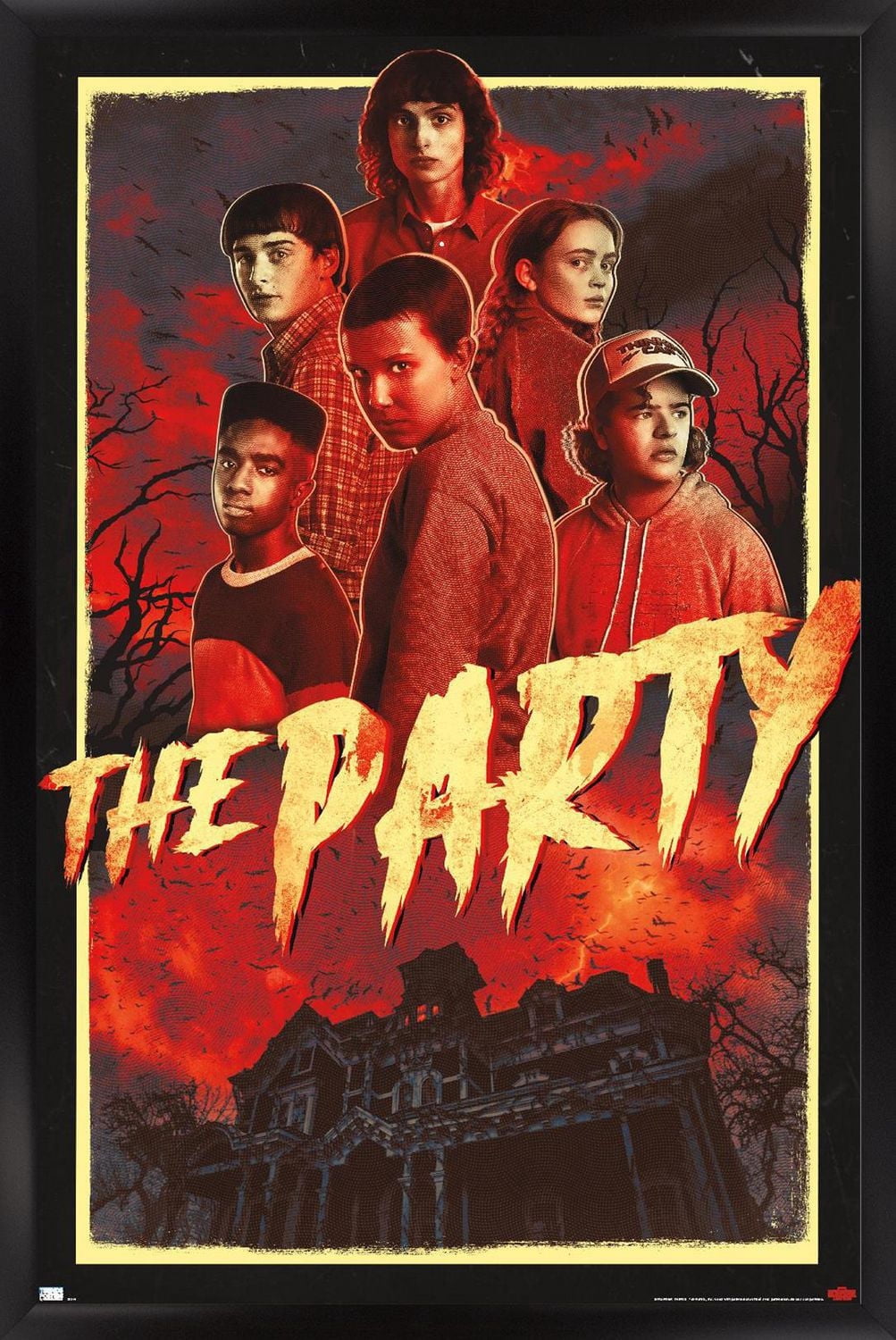 Netflix Stranger Things: Season 4 - The Party Wall Poster with Magnetic Frame