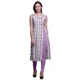 thumbnail image 1 of Bimba Kurti d'Été Sans Manches Imprimé Robe Tunique Droite pour Femmes, 1 of 6