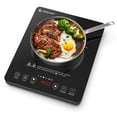 thumbnail image 1 of AMZCHEF Portable Induction Cooktop with 4 Preset Menus, 20 Temperature & Power Settings,1800W Countertop Burner, Safety Functions,4H Timer, Electric, 1 of 8