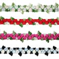 thumbnail image 1 of Kiddo 5/8" Red Blue Pink Black Small Rose Flowers Embroidered Floral Lace Trim, 1 of 1
