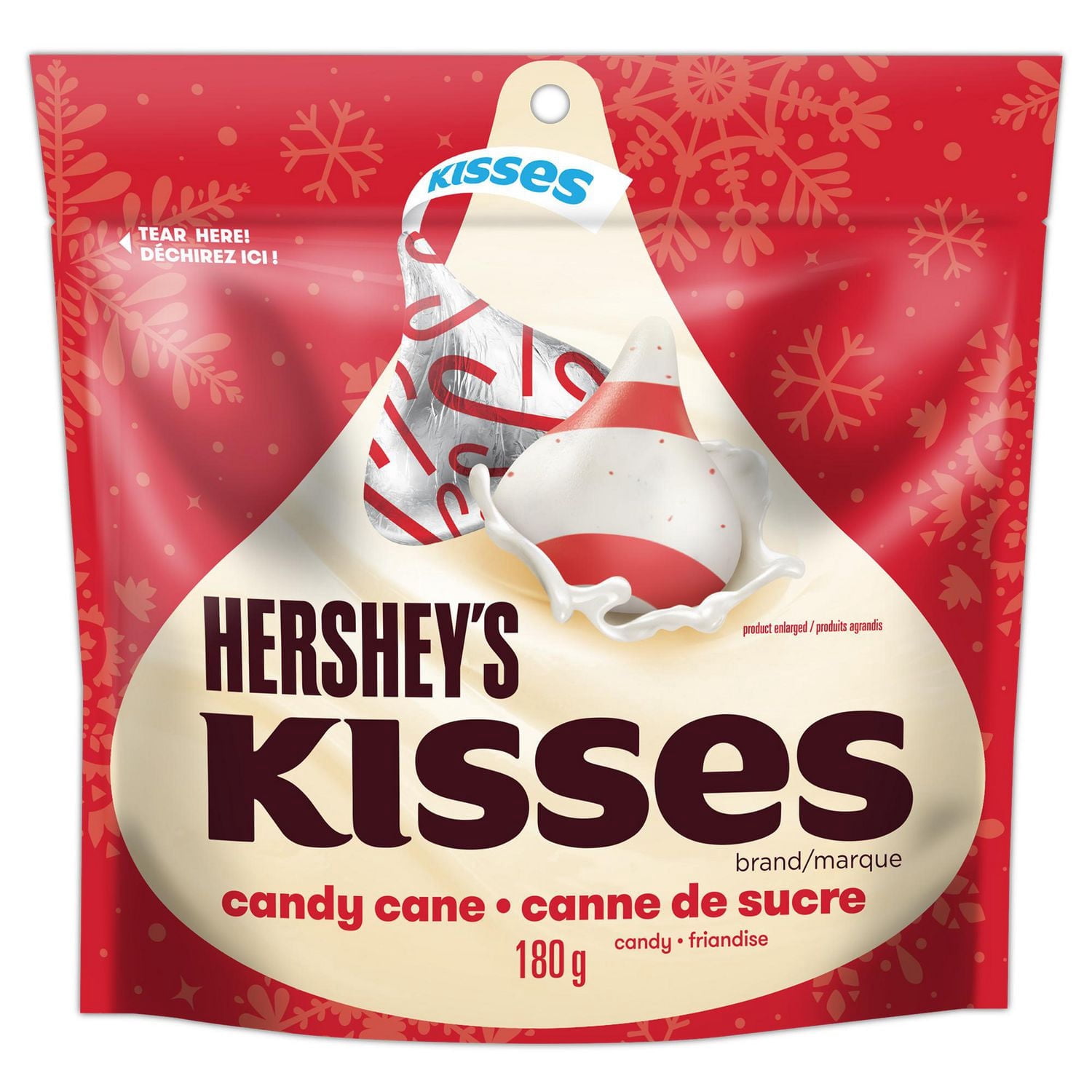HERSHEY'S KISSES Candy Cane Holiday and Christmas Candy