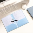 thumbnail image 4 of Btomtd Plastic Folders With Pockets Heavy Duty Pocket Folders Letter Size File Folders For Documents Office School, A, 4 of 6
