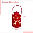 thumbnail image 4 of Christmas Lantern with LED Candle, Metal Holiday Decorative Light, Snowflake Pine Tree Reindeer Design, Battery Operated Tabletop Lamp, Indoor Christmas Decor for Home Party, 4 of 5