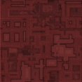 thumbnail image 1 of Ahgly Company Machine Washable Indoor Square Transitional Night Red Area Rugs, 4' Square, 1 of 7