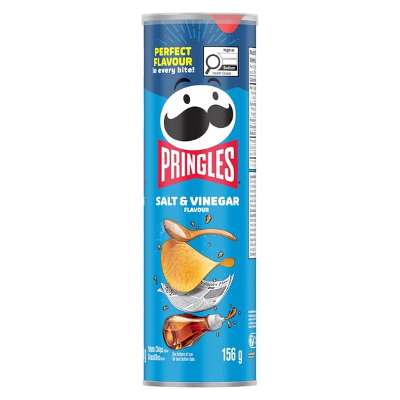 Croustilles Pringles Saveur de Sel et vinaigre 156 g