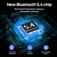 thumbnail image 2 of VEATOOL Bluetooth Headphones 65H Playback LED Power Display Earphones with Wireless Charging Case IPX7 Waterproof, 2 of 8