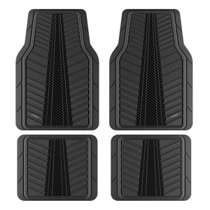 FLORICH Car Floor Mats Heavy Duty Floor Mats for Cars 4 Piece All-Weather Floor Mats with Anti-Slip Backing Waterproof Universal Trim-to-Fit Automotive Floor Mat for Cars SUV Trucks
