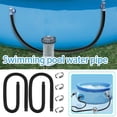 thumbnail image 1 of XYAIYT Above Ground Swimming Pool Pump Replacement Hose Kit with Easy Installation and Leak Proof Design Includes 2 Flexible 1.25 inch Diameter Hoses and 4 Clips for Filter Pumps, 1 of 2
