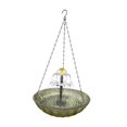 thumbnail image 2 of Almencla Solar Bird Bath Large Decoration Hanging Bird Bath for Backyard Lawn Outdoor Brown, 2 of 8