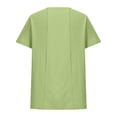thumbnail image 2 of Plebaso Hauts d'Été pour Filles Manches Courtes Col Rond Chemises Décontractées Blouses de Plage Légères et Amples pour Enfants, 2 of 4